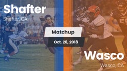 Matchup: Shafter  vs. Wasco  2018