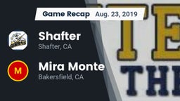 Recap: Shafter  vs. Mira Monte  2019