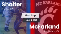 Matchup: Shafter  vs. McFarland  2019