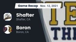 Recap: Shafter  vs. Boron  2021