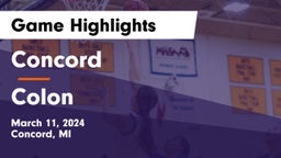 Concord  vs Colon  Game Highlights - March 11, 2024