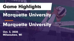 Marquette University  vs Marquette University  Game Highlights - Oct. 3, 2020