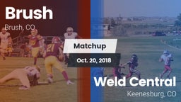 Matchup: Brush  vs. Weld Central  2018