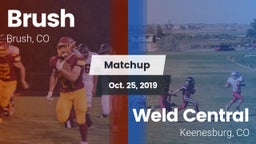 Matchup: Brush  vs. Weld Central  2019