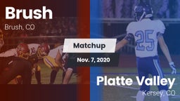 Matchup: Brush  vs. Platte Valley  2020