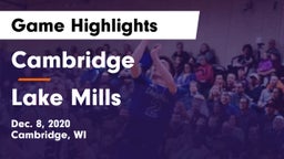 Cambridge  vs Lake Mills  Game Highlights - Dec. 8, 2020