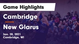 Cambridge  vs New Glarus  Game Highlights - Jan. 28, 2021