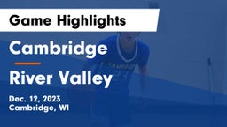 Cambridge  vs River Valley  Game Highlights - Dec. 12, 2023