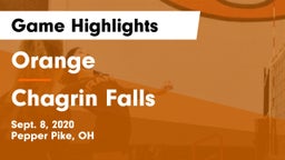 Orange  vs Chagrin Falls  Game Highlights - Sept. 8, 2020