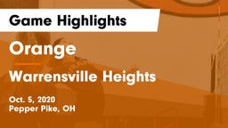 Orange  vs Warrensville Heights  Game Highlights - Oct. 5, 2020