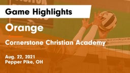 Orange  vs Cornerstone Christian Academy Game Highlights - Aug. 22, 2021