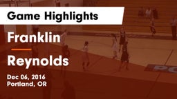 Franklin  vs Reynolds  Game Highlights - Dec 06, 2016