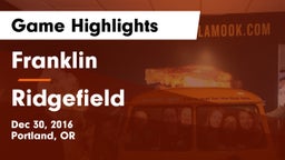 Franklin  vs Ridgefield  Game Highlights - Dec 30, 2016