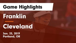 Franklin  vs Cleveland  Game Highlights - Jan. 23, 2019