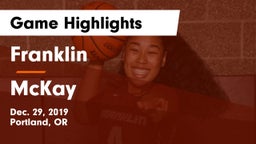 Franklin  vs McKay  Game Highlights - Dec. 29, 2019