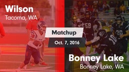 Matchup: Wilson  vs. Bonney Lake  2016
