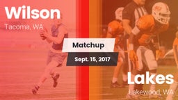 Matchup: Wilson  vs. Lakes  2017