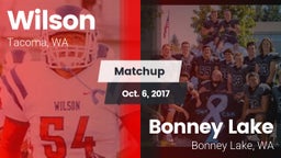 Matchup: Wilson  vs. Bonney Lake  2017