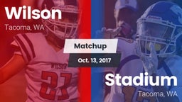 Matchup: Wilson  vs. Stadium  2017