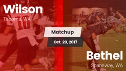 Matchup: Wilson  vs. Bethel  2017