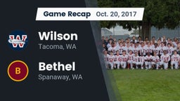 Recap: Wilson  vs. Bethel  2017