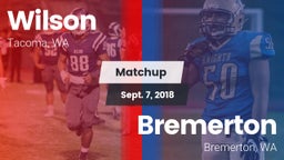 Matchup: Wilson  vs. Bremerton  2018