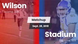 Matchup: Wilson  vs. Stadium  2018