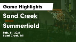 Sand Creek  vs Summerfield  Game Highlights - Feb. 11, 2021