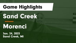 Sand Creek  vs Morenci  Game Highlights - Jan. 24, 2023