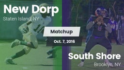 Matchup: New Dorp  vs. South Shore  2016