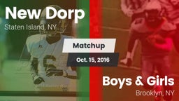 Matchup: New Dorp  vs. Boys & Girls  2016