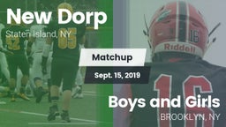 Matchup: New Dorp  vs. Boys and Girls  2019
