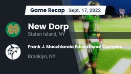 Recap: New Dorp  vs. Frank J. Macchiarola Educational Complex 2022
