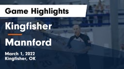 Kingfisher  vs Mannford  Game Highlights - March 1, 2022