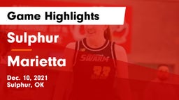 Sulphur  vs Marietta  Game Highlights - Dec. 10, 2021