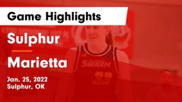 Sulphur  vs Marietta  Game Highlights - Jan. 25, 2022