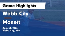 Webb City  vs Monett  Game Highlights - Aug. 31, 2023