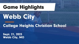 Webb City  vs College Heights Christian School Game Highlights - Sept. 21, 2023