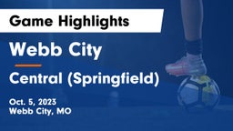 Webb City  vs Central  (Springfield) Game Highlights - Oct. 5, 2023