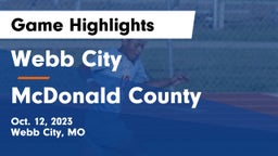 Webb City  vs McDonald County  Game Highlights - Oct. 12, 2023
