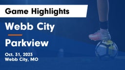 Webb City  vs Parkview  Game Highlights - Oct. 31, 2023