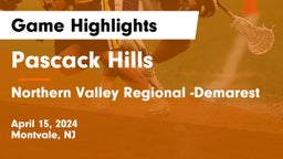Pascack Hills  vs Northern Valley Regional -Demarest Game Highlights - April 15, 2024