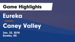 Eureka  vs Caney Valley Game Highlights - Jan. 23, 2018