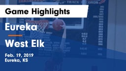Eureka  vs West Elk  Game Highlights - Feb. 19, 2019