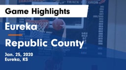 Eureka  vs Republic County  Game Highlights - Jan. 25, 2020