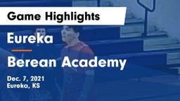 Eureka  vs Berean Academy  Game Highlights - Dec. 7, 2021
