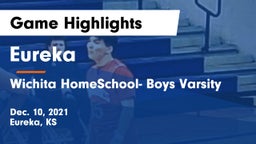 Eureka  vs Wichita HomeSchool- Boys Varsity Game Highlights - Dec. 10, 2021