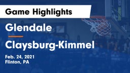 Glendale  vs Claysburg-Kimmel  Game Highlights - Feb. 24, 2021
