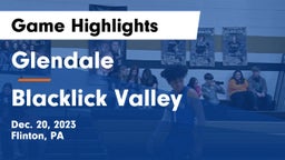 Glendale  vs Blacklick Valley  Game Highlights - Dec. 20, 2023