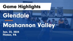 Glendale  vs Moshannon Valley  Game Highlights - Jan. 23, 2024